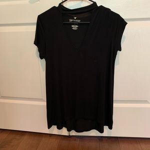 American Eagle “Soft & Sexy” Cut Out Choker Shirt